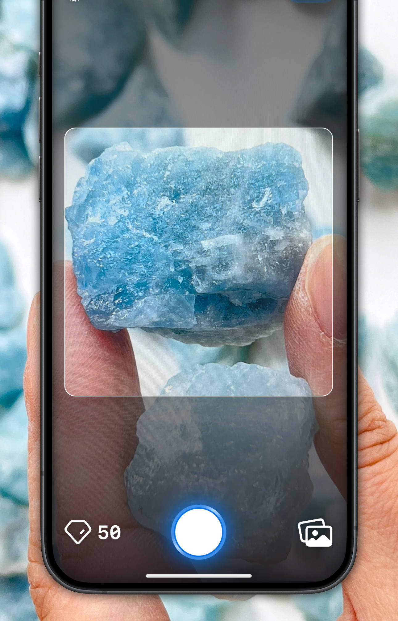 Taking a photo of a gemstone
