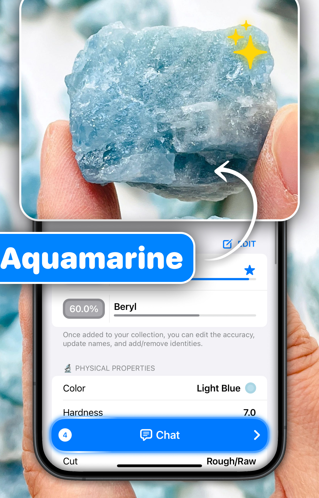 Analyzing gemstone photo